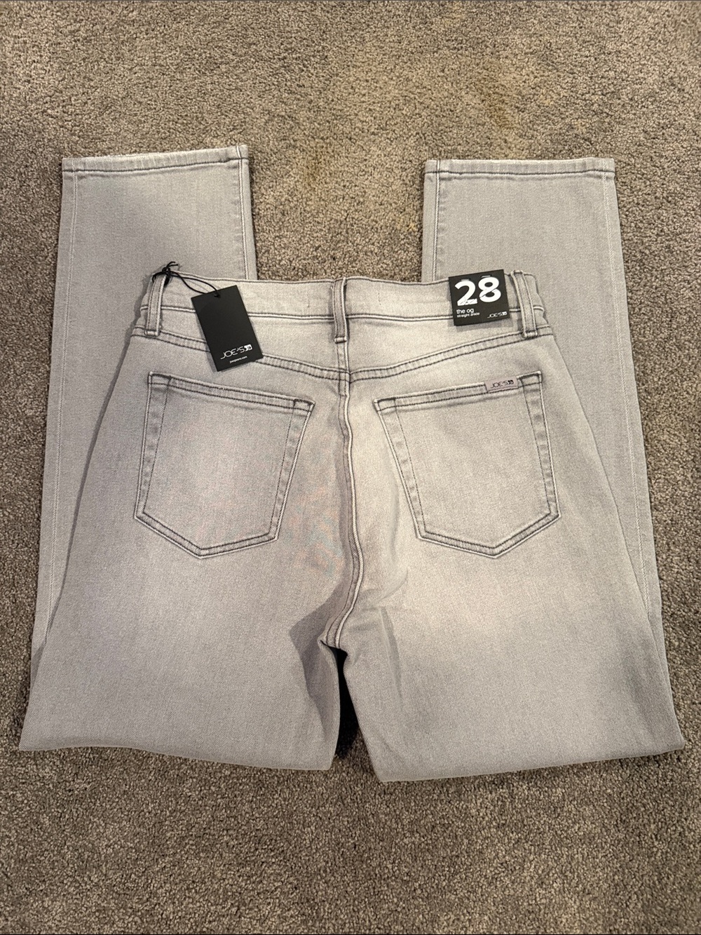 Joe's Jeans Light Gray High-Rise Skinny Jeans